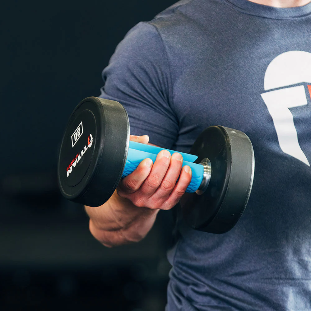 2" Blue Weight Bar Grips - Image 4