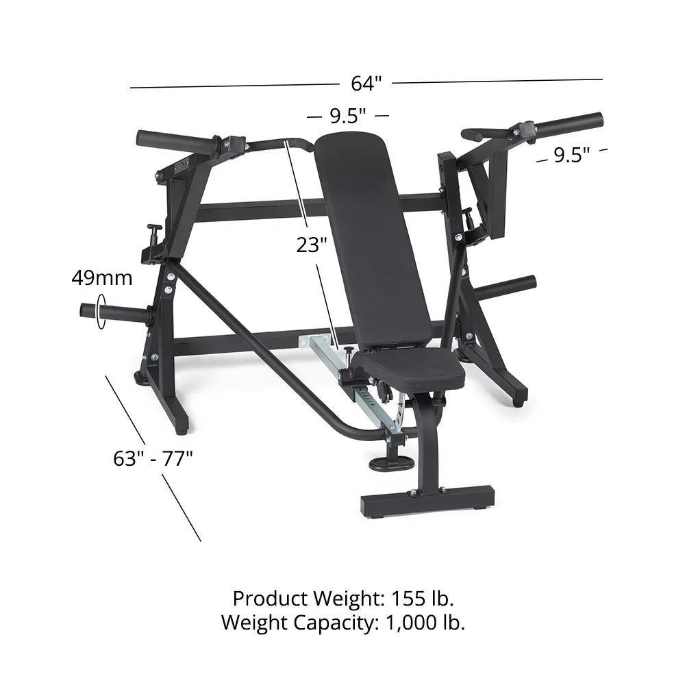 Plate-Loaded Chest Press Machine - Image 12