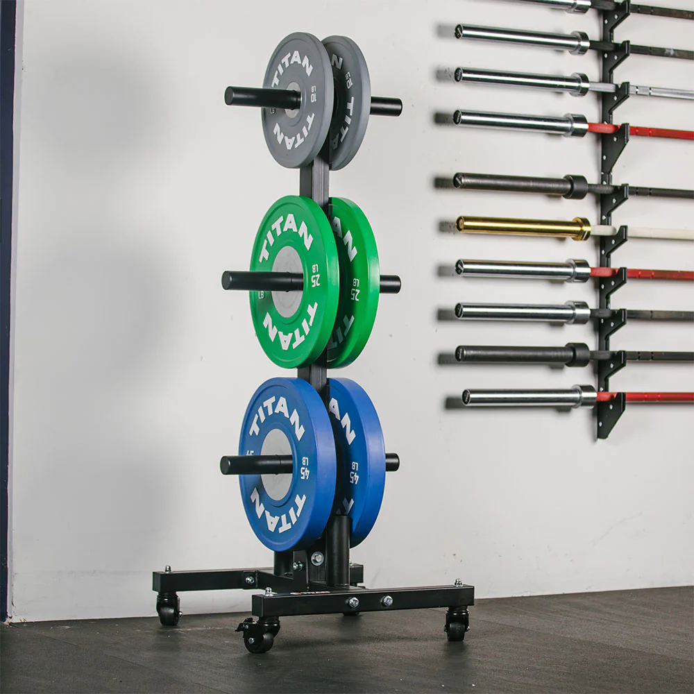 Portable Weight Plate and Barbell Storage Tree - Image 3