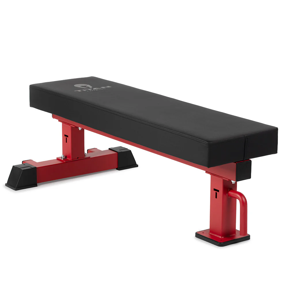 TITAN Series Single Post Flat Bench - Image 13