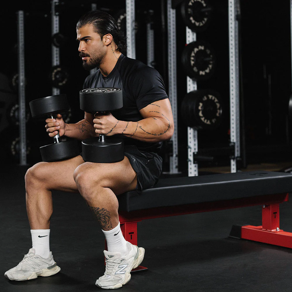 TITAN Series Single Post Flat Bench - Image 16