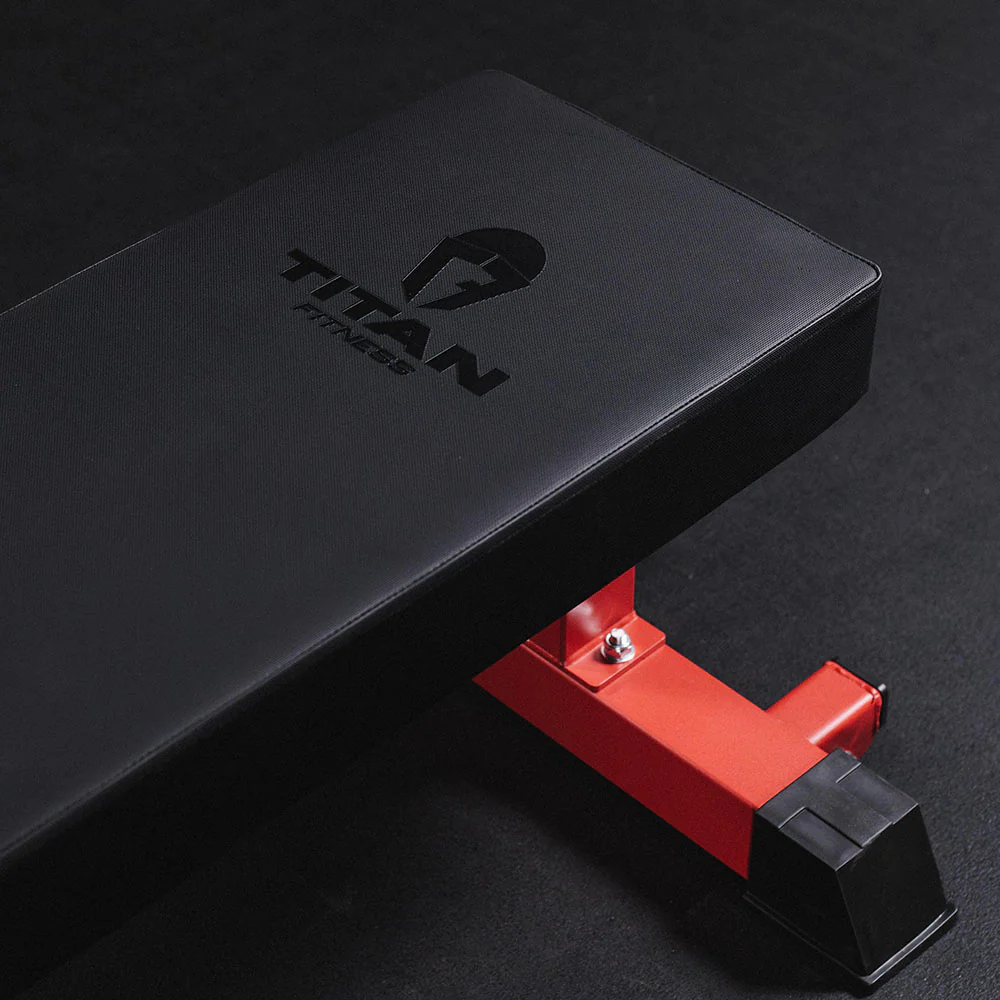 TITAN Series Single Post Flat Bench - Image 19