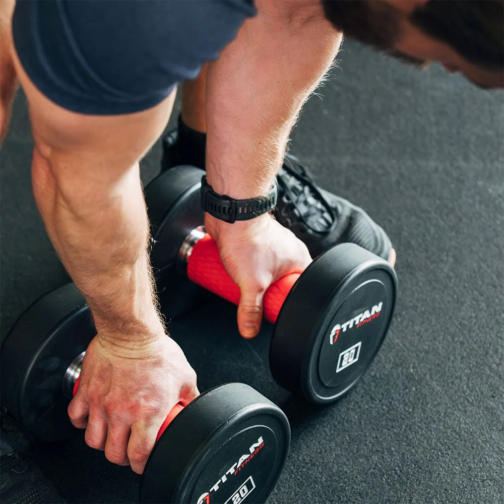 2" Red Weight Bar Grips - Image 6