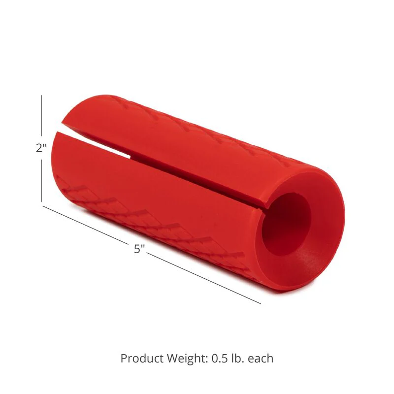 2" Red Weight Bar Grips - Image 8