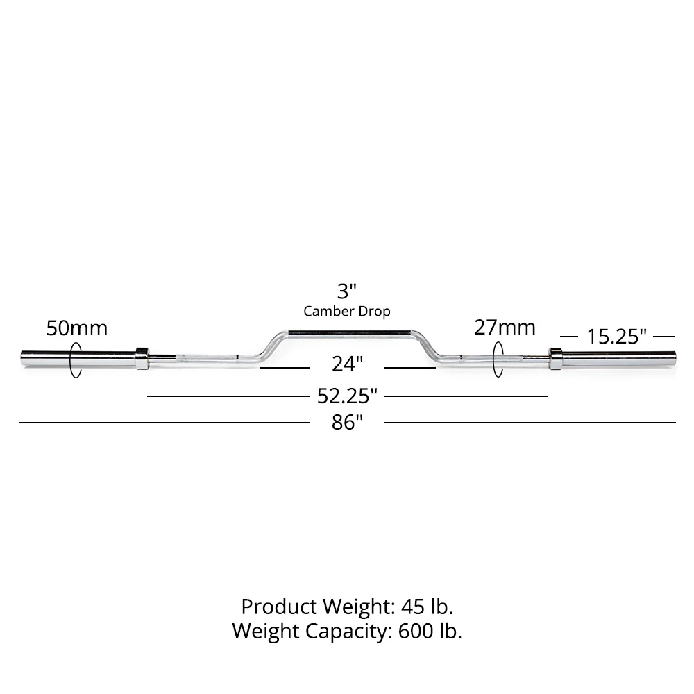 Cambered Bench Press Bar - Image 10