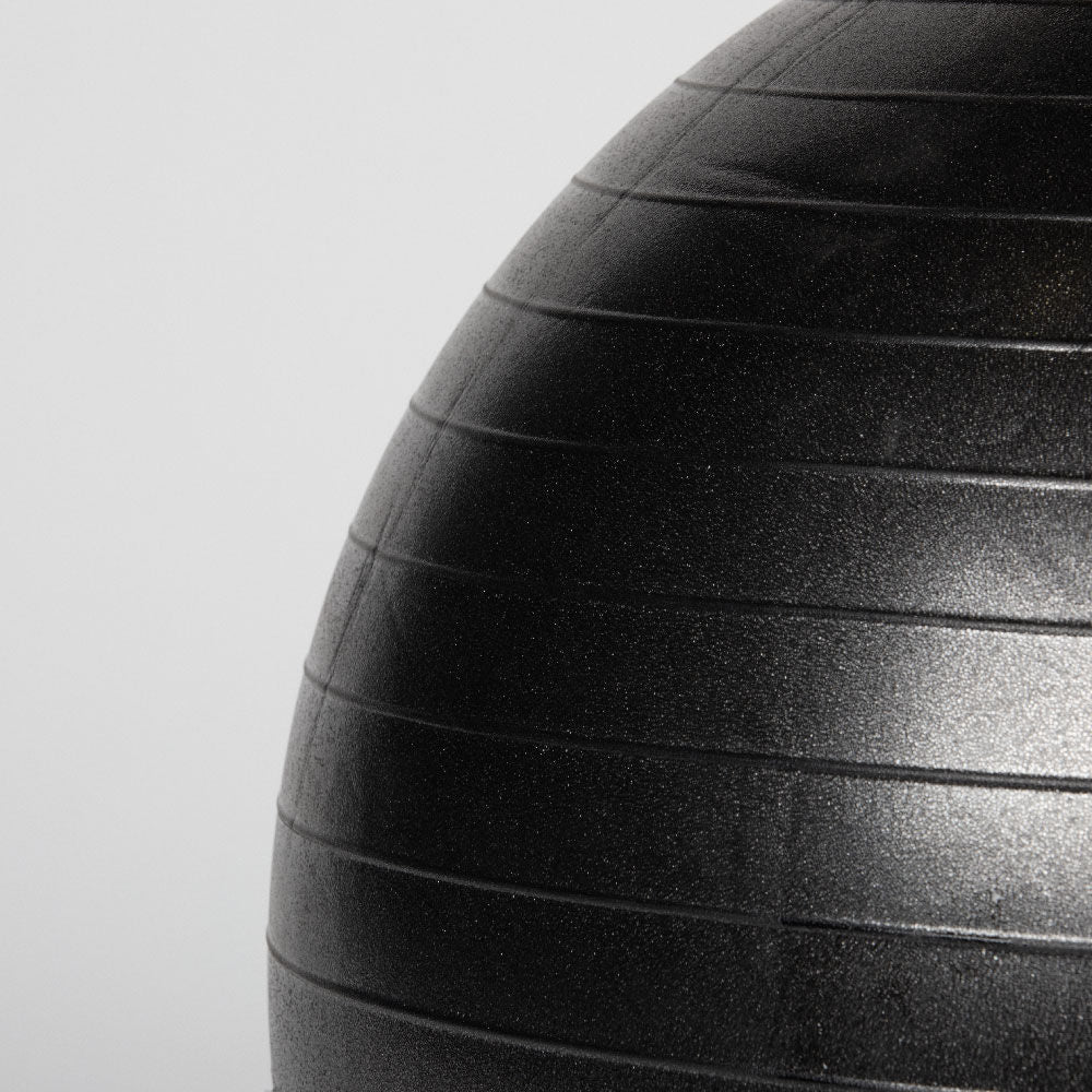 55cm Black Exercise Stability Ball - Image 3