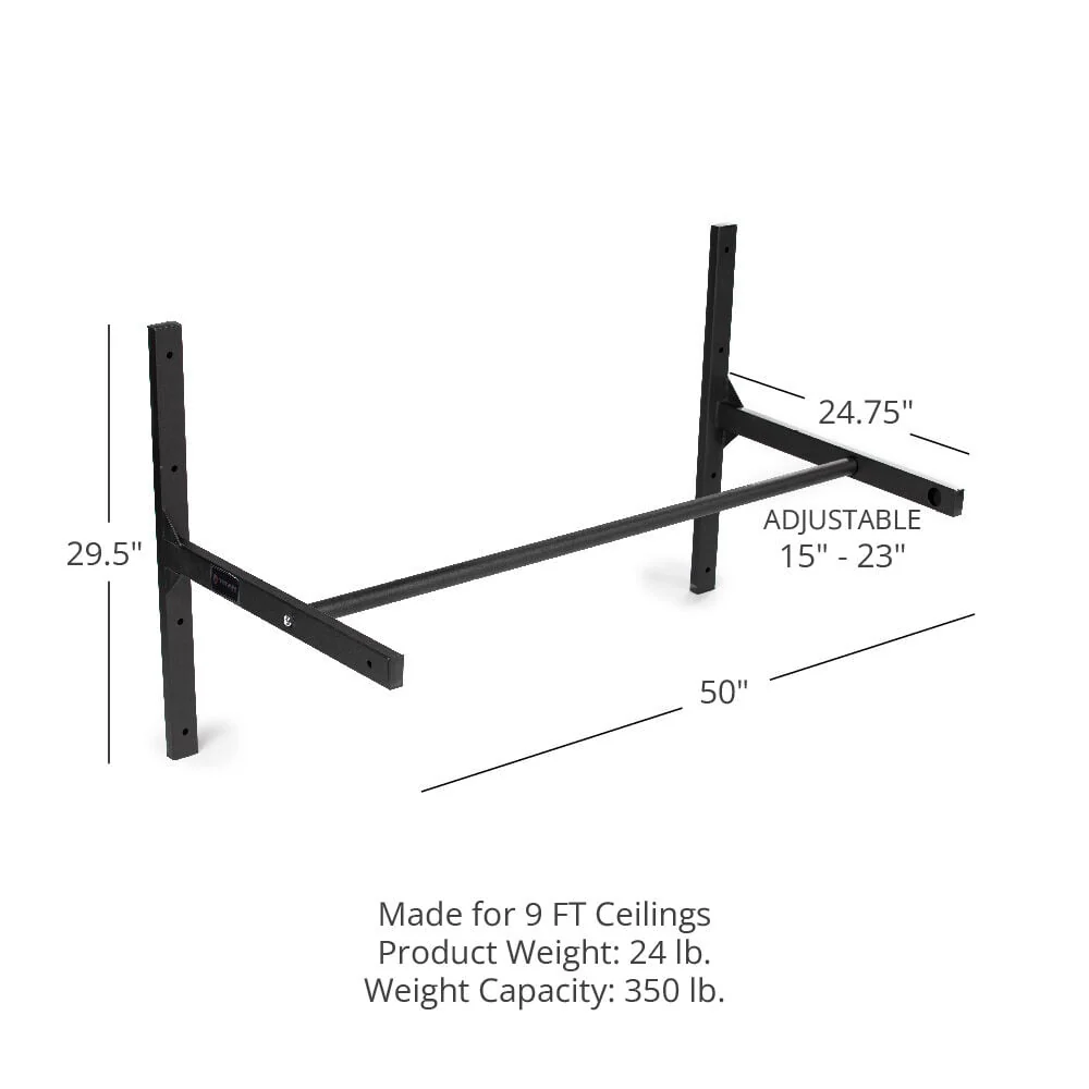 Medium Adjustable Ceiling Wall-Mount Pull-Up Bar - Image 7
