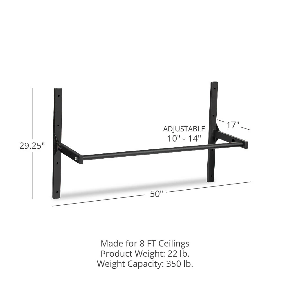 Small Adjustable Ceiling Wall-Mount Pull-Up Bar - Image 7